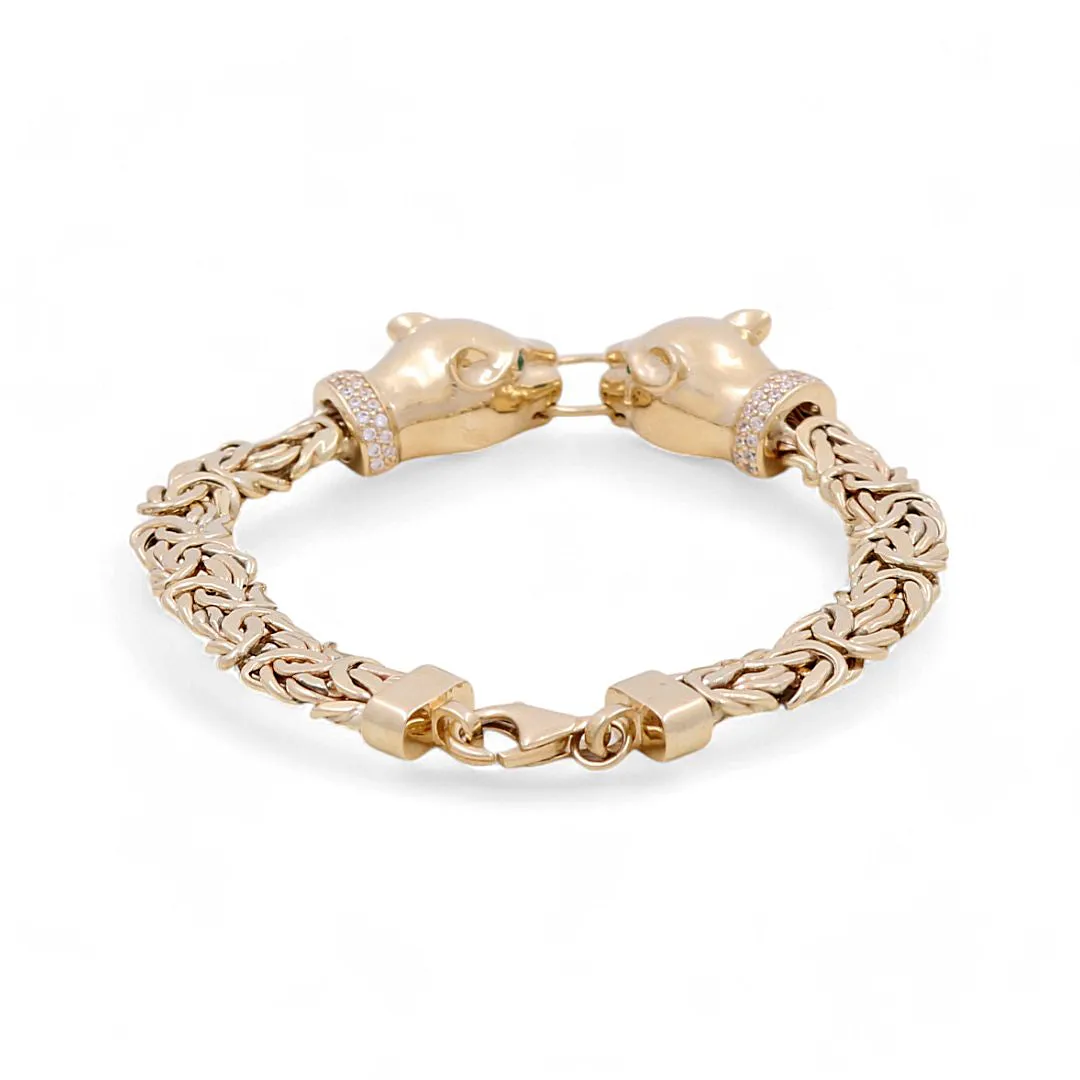 10K Gold Fashion Panther Women's Bracelet