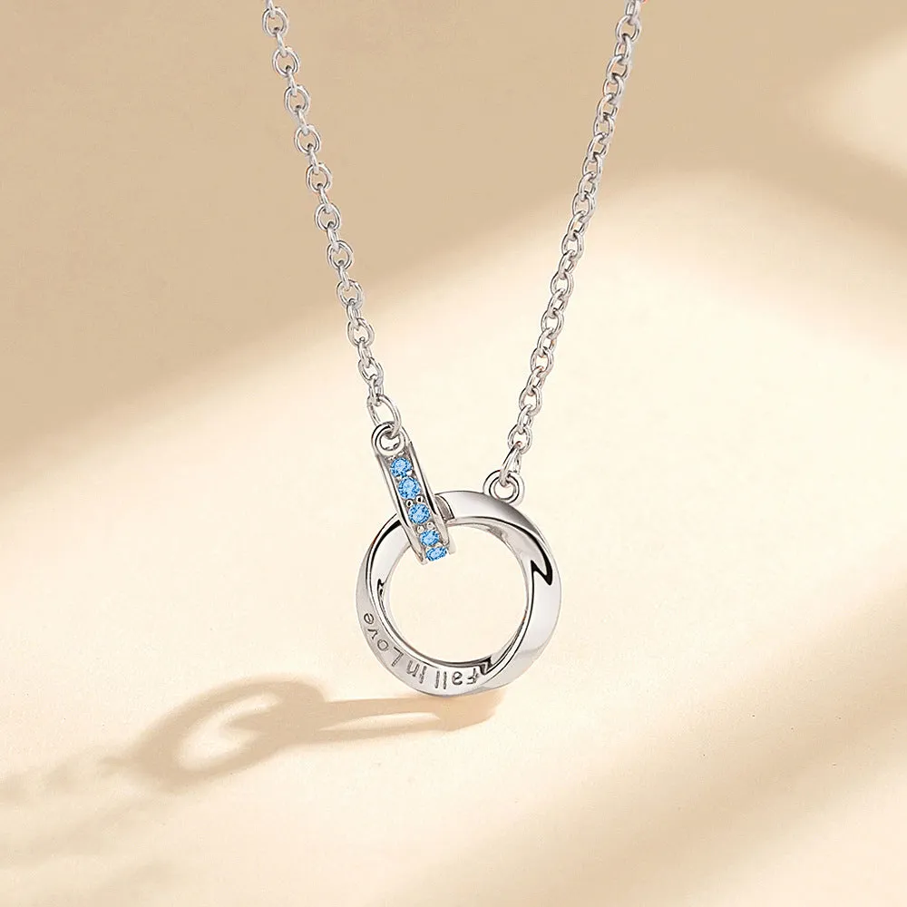 925 Silver Mobius Strip Necklace