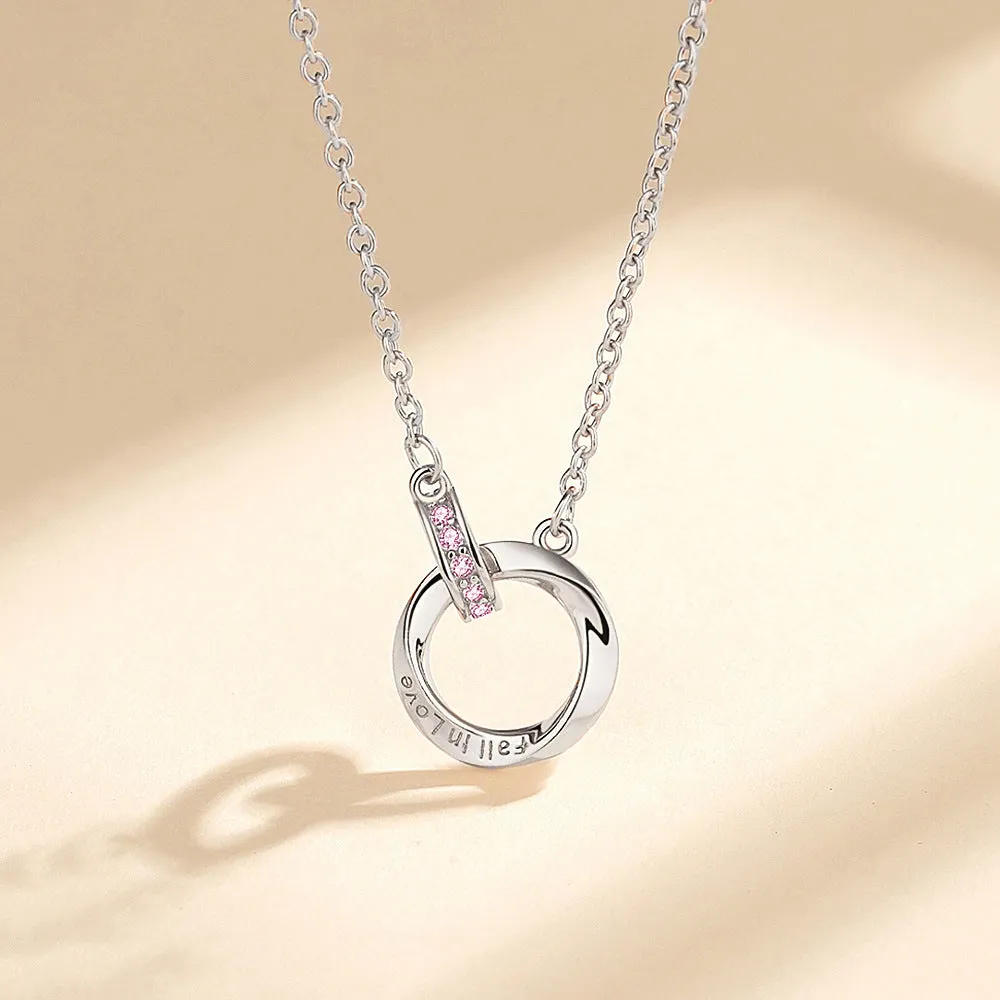 925 Silver Mobius Strip Necklace