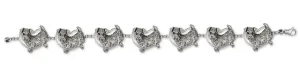 Airedale Terrier Bracelet Jewelry Sterling Silver Handmade Dog Bracelet AR2-BR