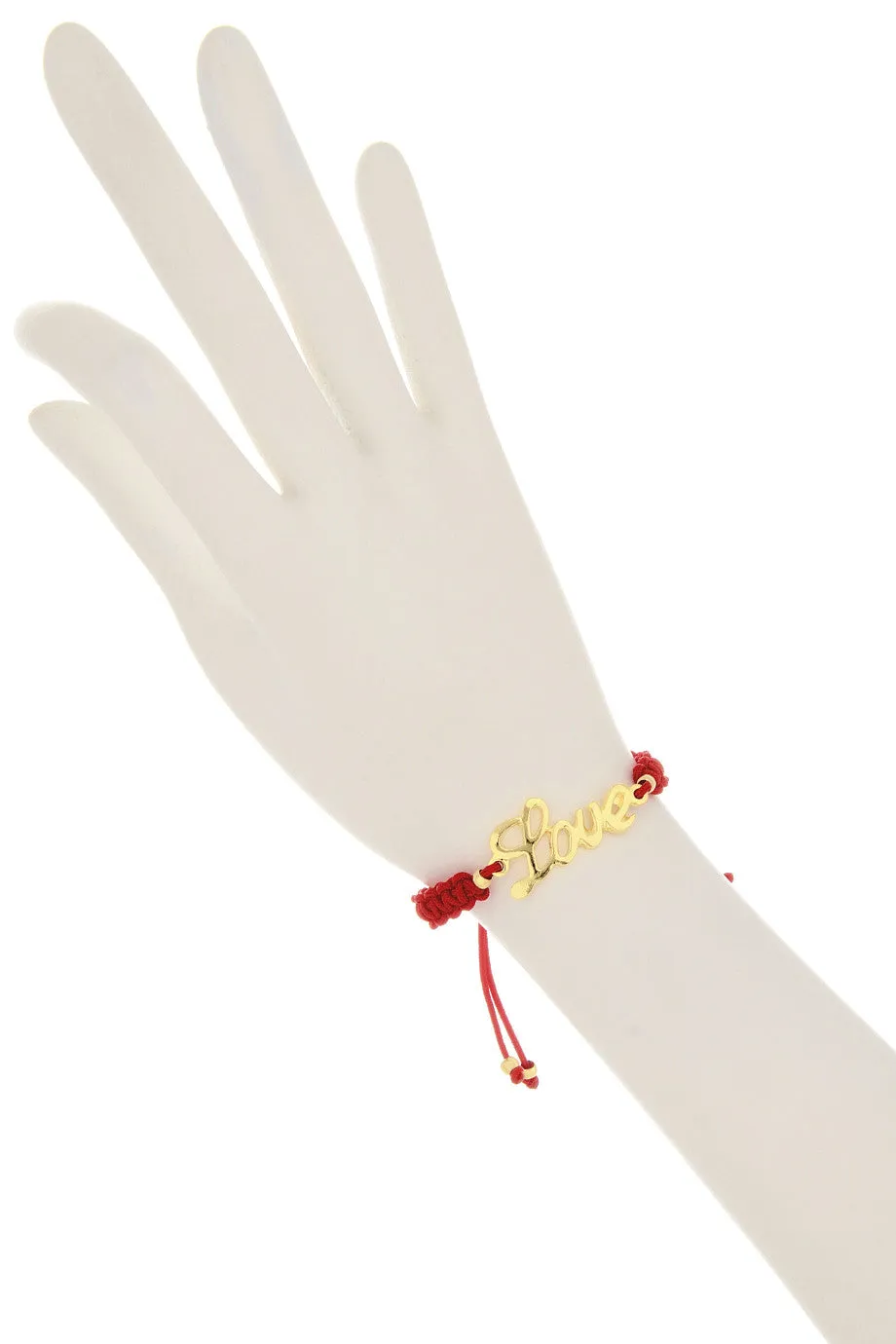 ALBERTO GALLETI LOVE Red Woven Bracelet