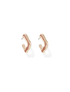 Alexa Organic Acrylic Hoop Earrings