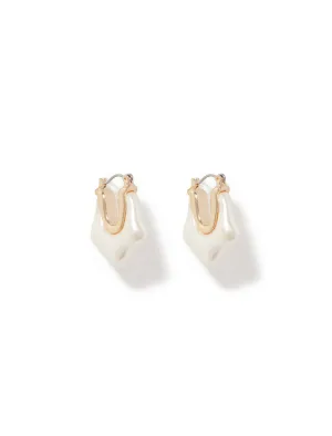 Ariana Acrylic Metal Earrings