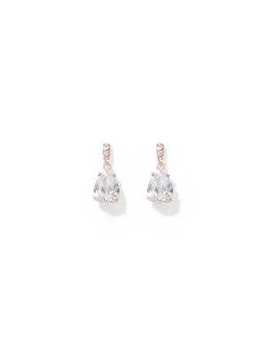 Armelle Tear Drop Cubic Zirconia Earrings