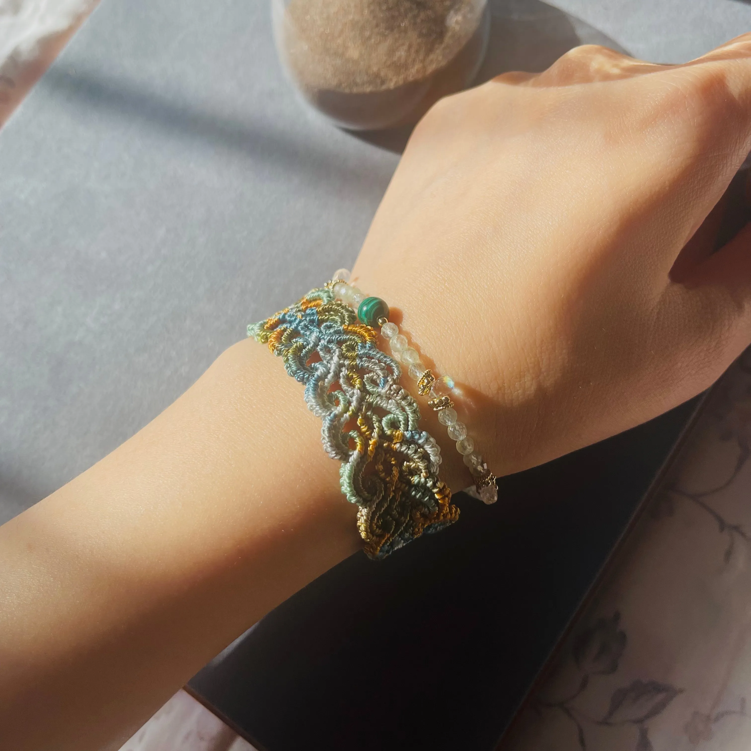 Babylonian Style Fringe Hand Woven Bracelet🧶