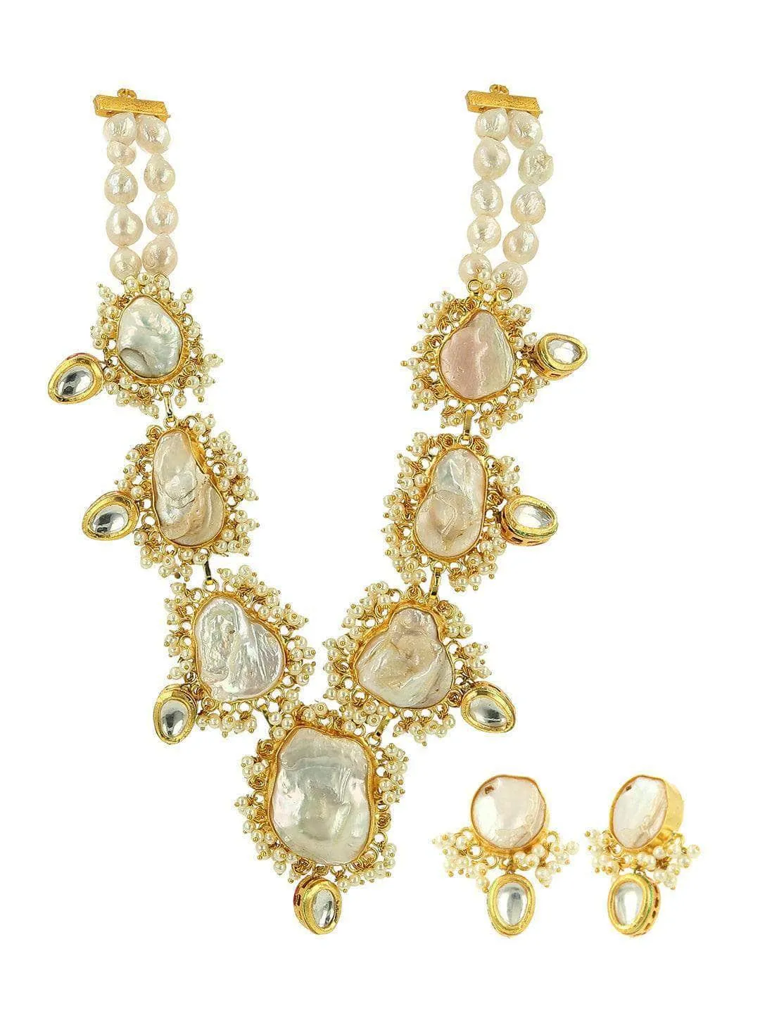 Baroque Pearl Statement Necklace