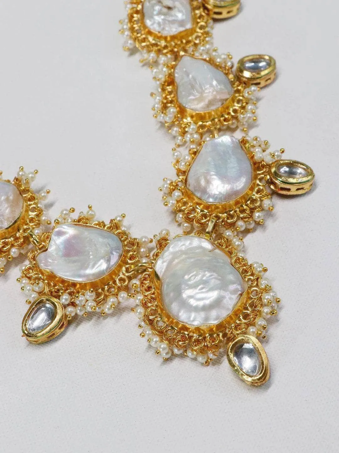 Baroque Pearl Statement Necklace