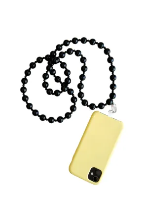 Bella Cross Body Phone Chain - Black