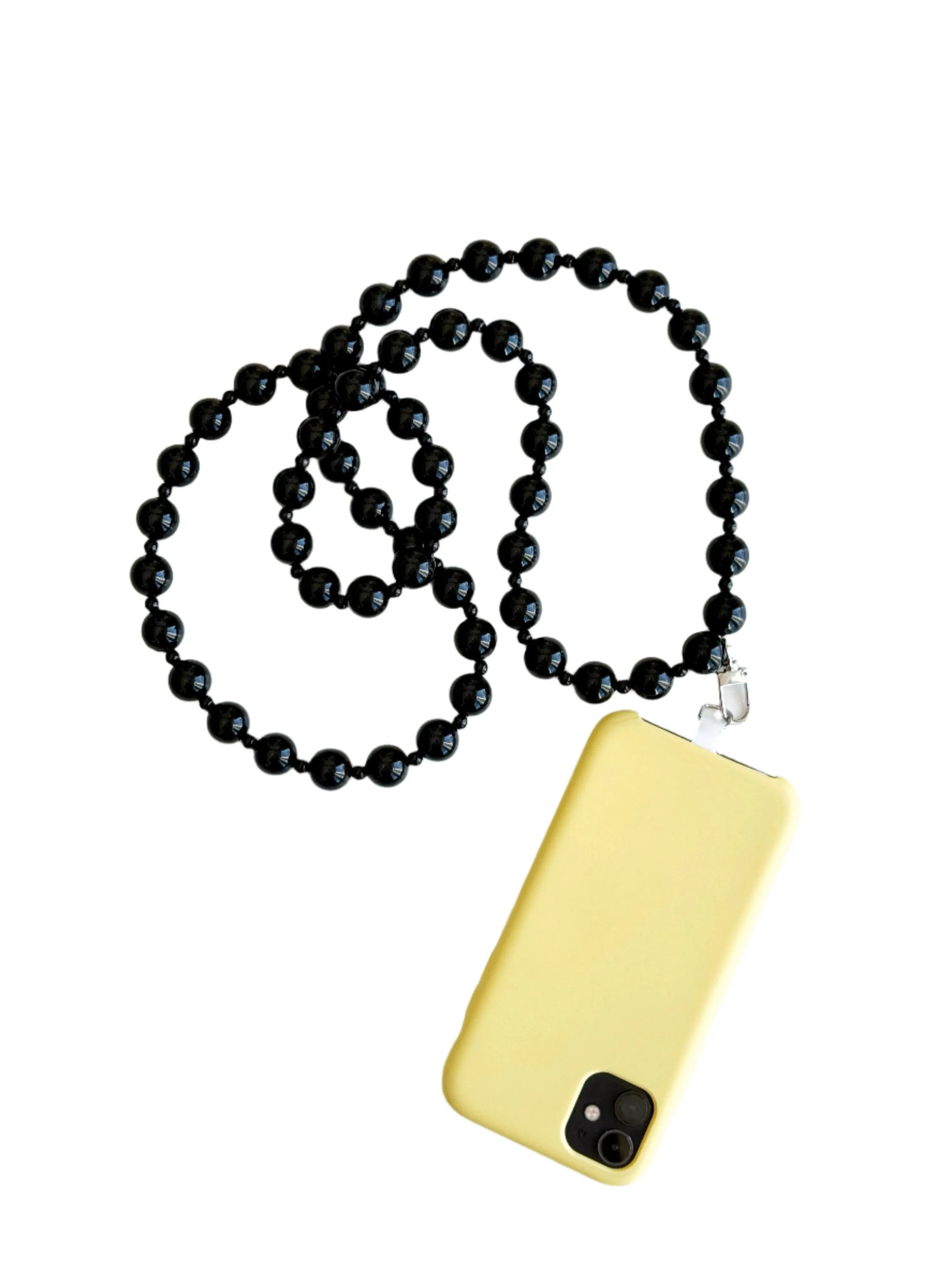 Bella Cross Body Phone Chain - Black