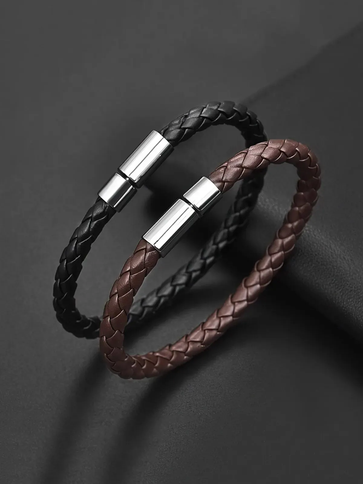 Business PU leather bracelet