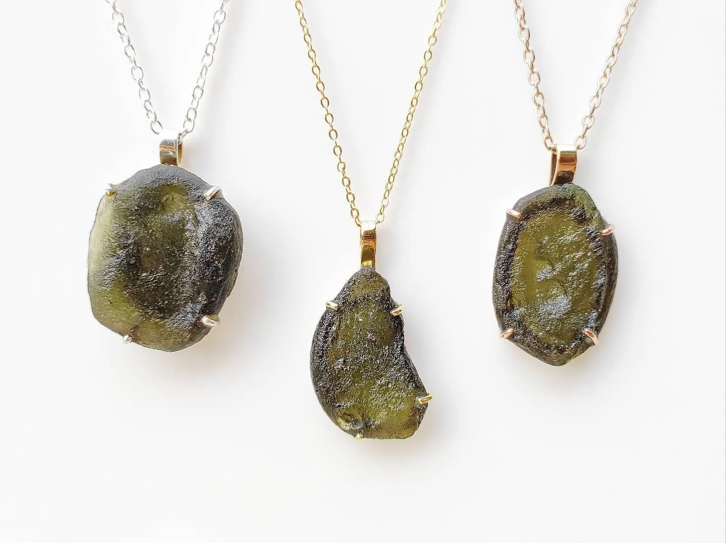 Certified Czech Republic Moldavite Pendant Necklace