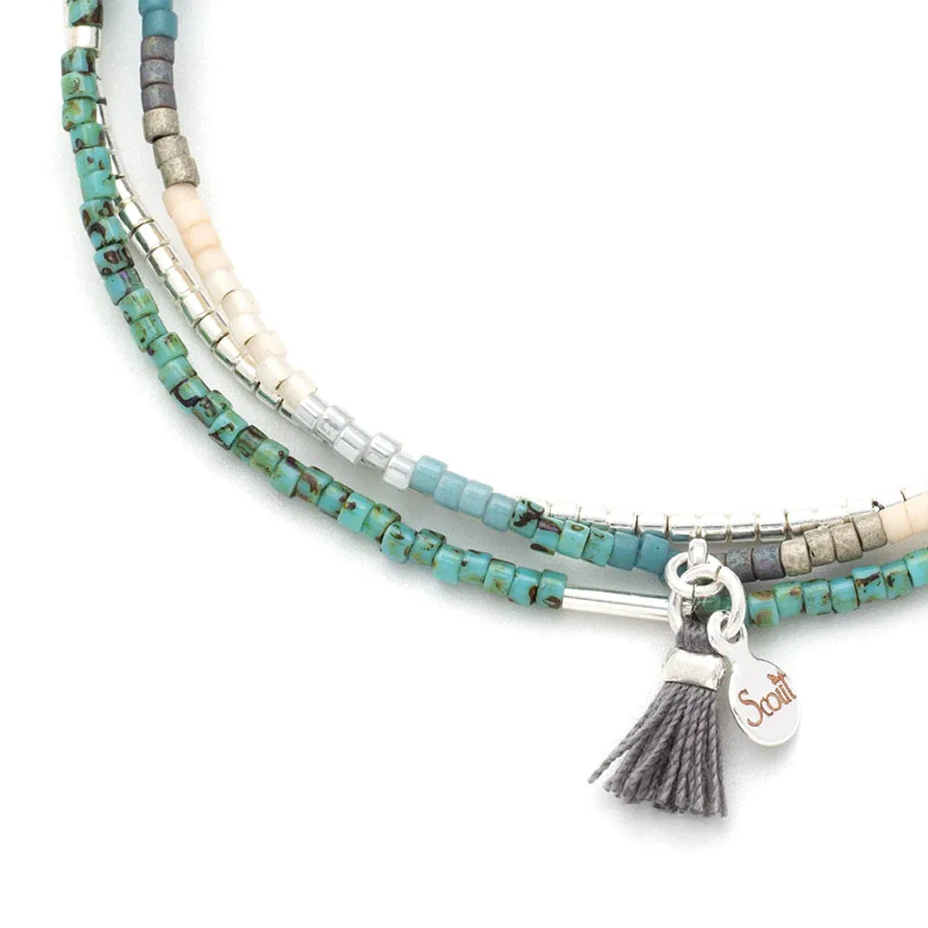 Chromacolor Miyuki Bracelet Trio | Turquoise Multi/Silver