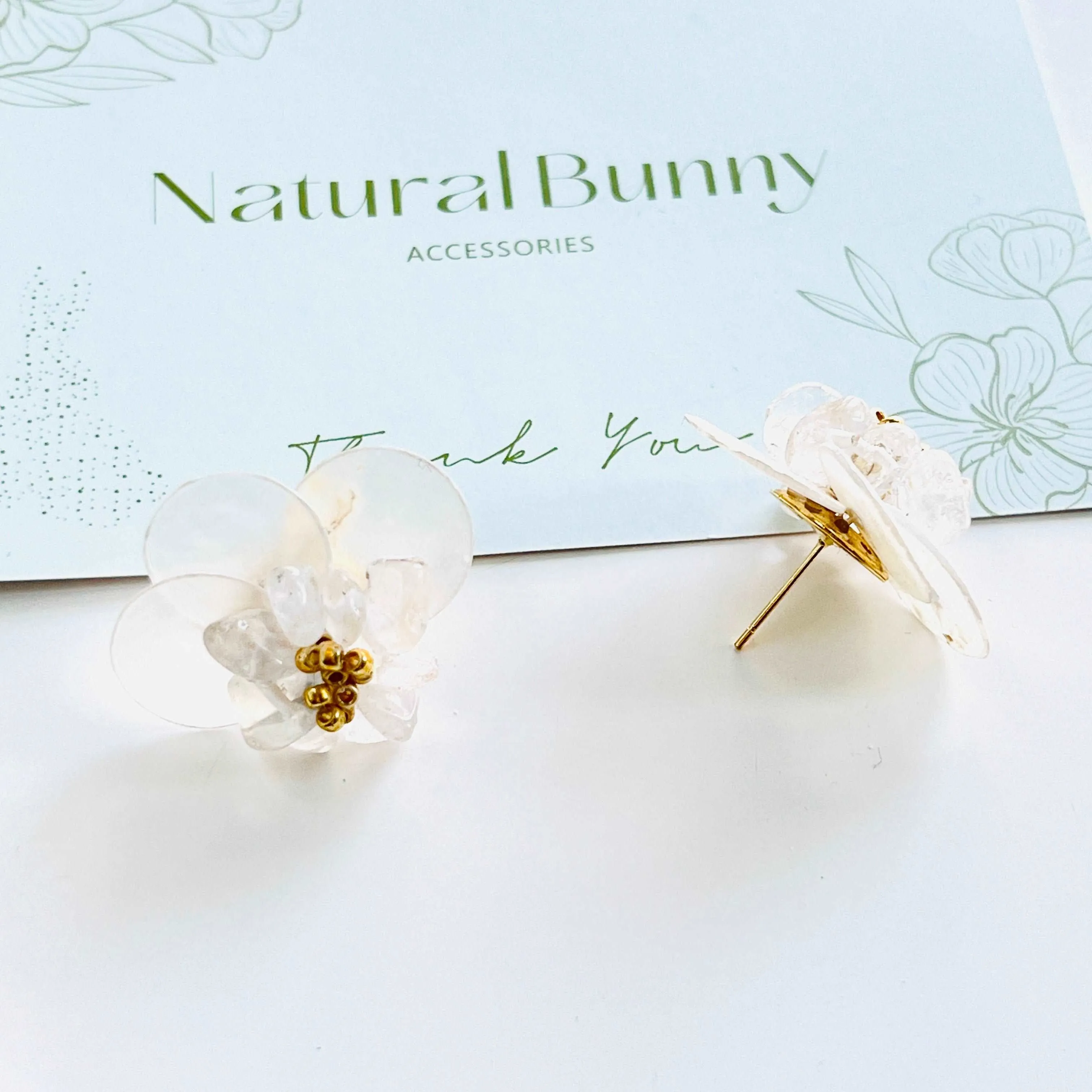 Cloud Flower Stud Earrings