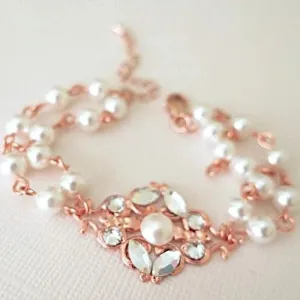 Crystal Rose Gold Bracelet, Rimsha