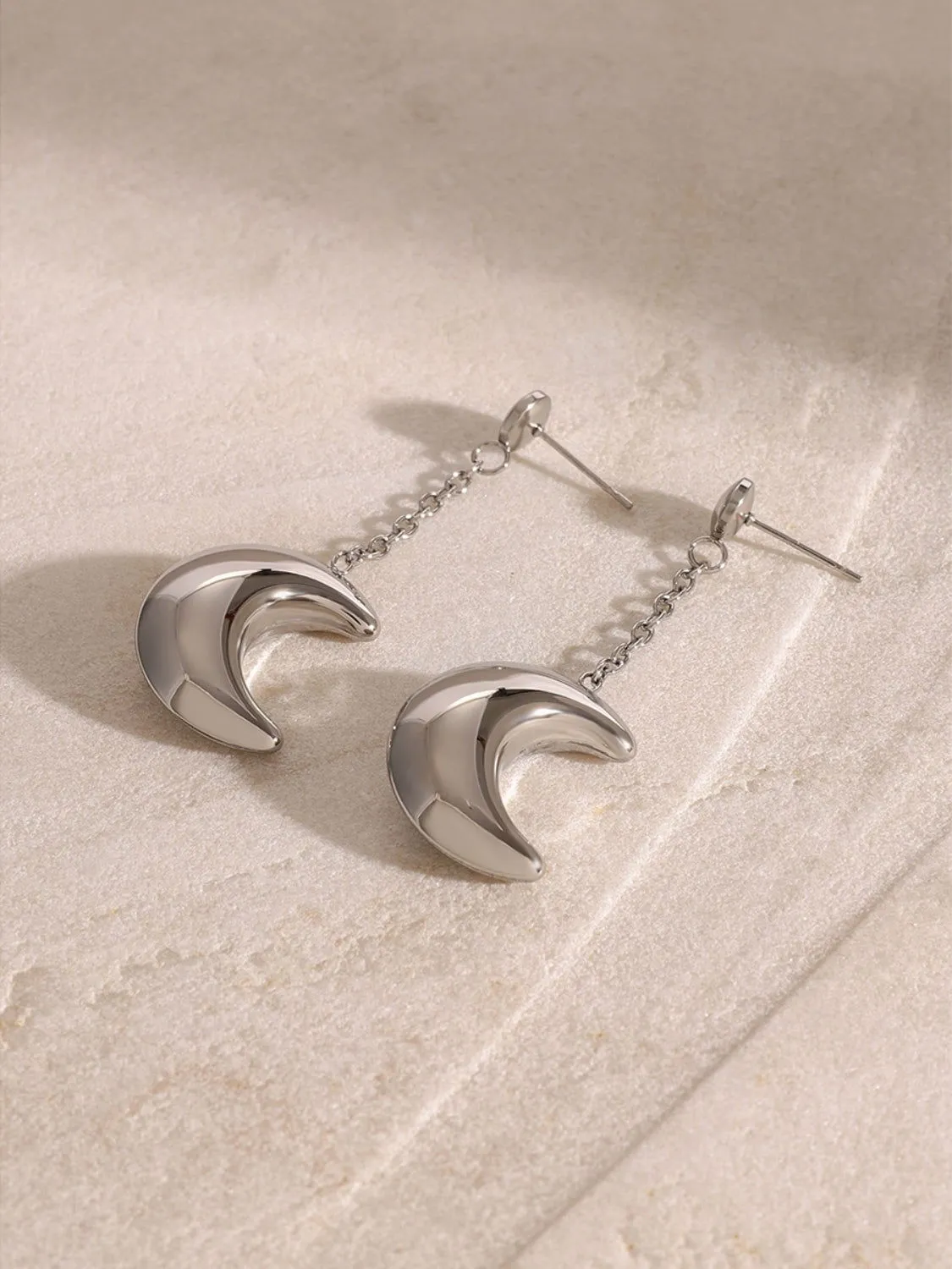 Dangle Crescent Moon Earrings for Women