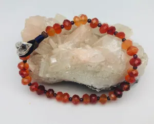 Determined Perseverance Carnelian Bead Bracelet by Peyote Bird