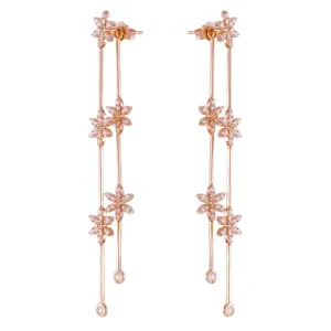 Double Petal Drop Earrings