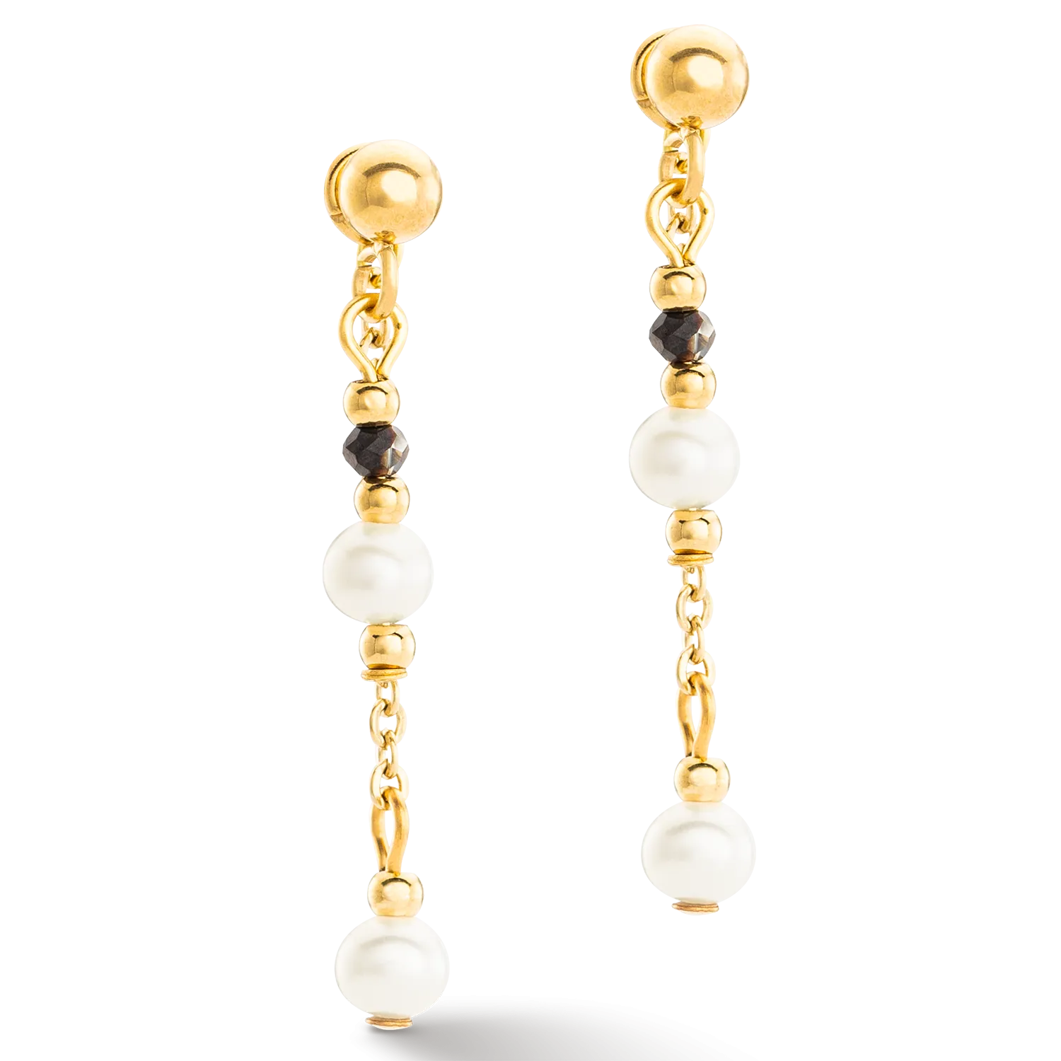 Earrings Modern Princess Freshwater Pearls gold