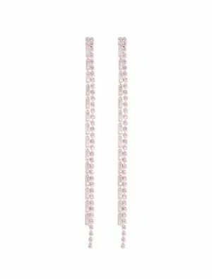 Emilia Double Diamante Drop Earrings