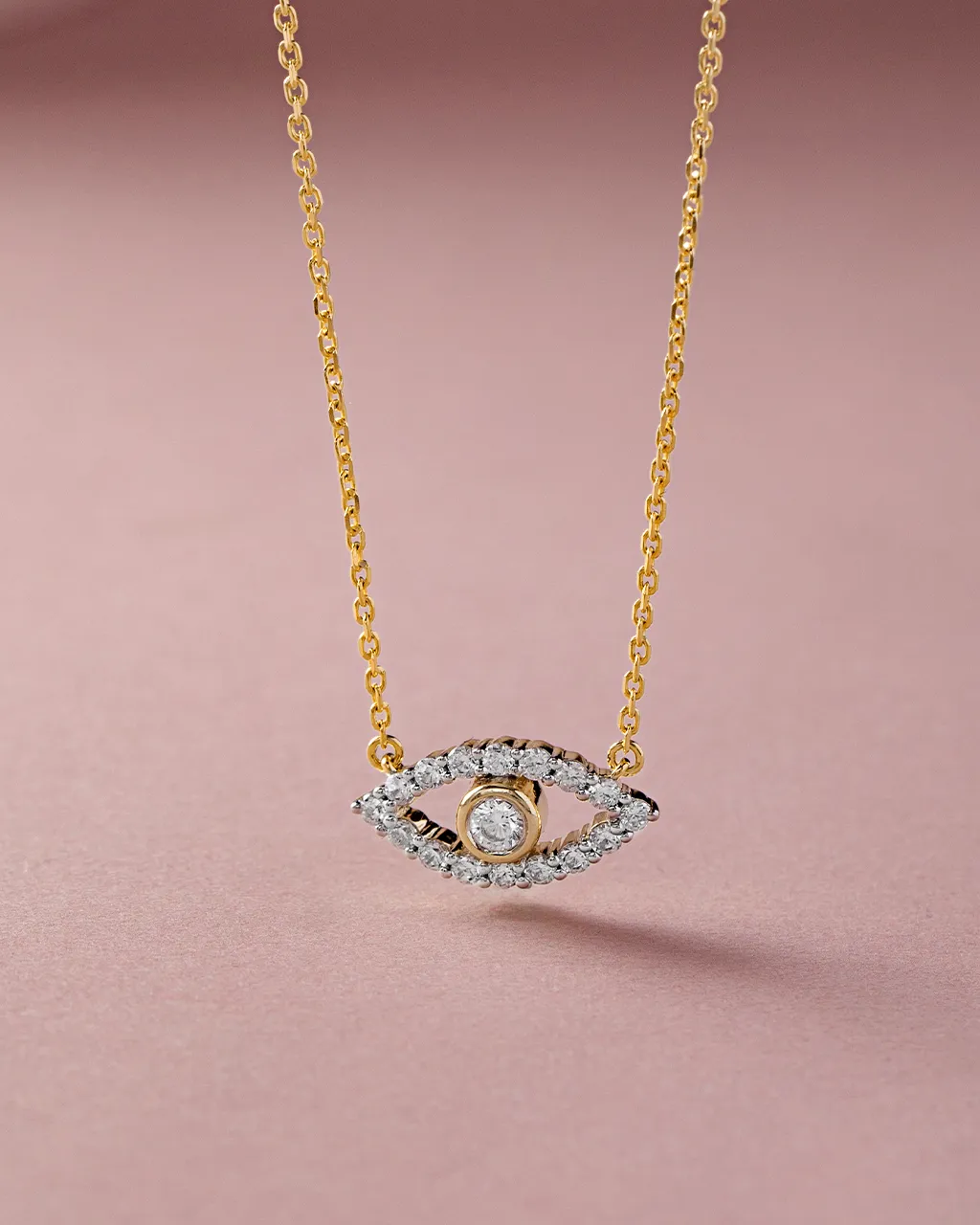 Evil Eye Diamond Necklace