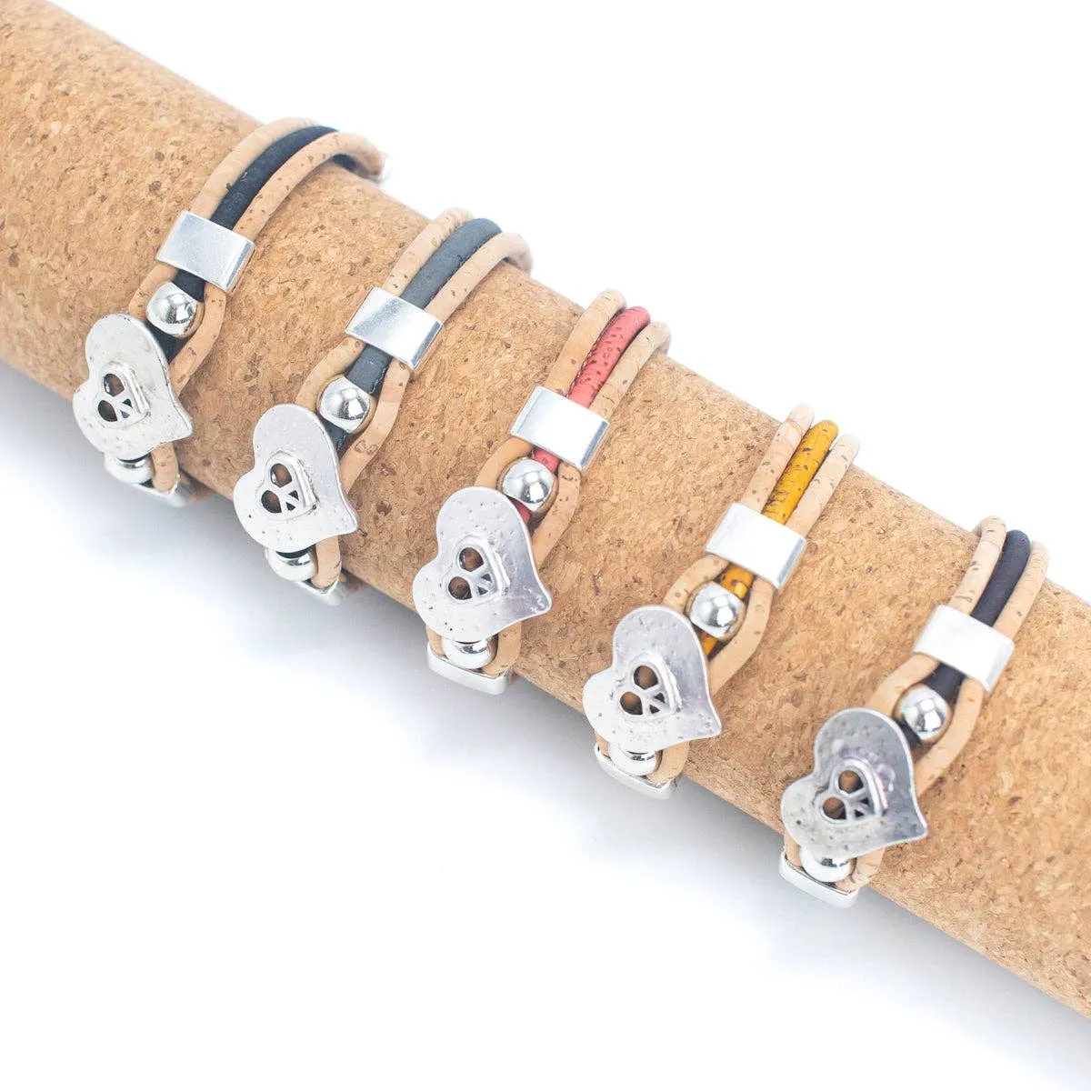 Handmade Cork Bracelet  BR-468-MIX-5（NEW）