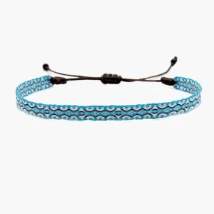 Handmade Purnama Bracelet (Light Blue/White)