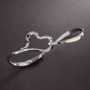 Handmade Wavy Heart Bangle