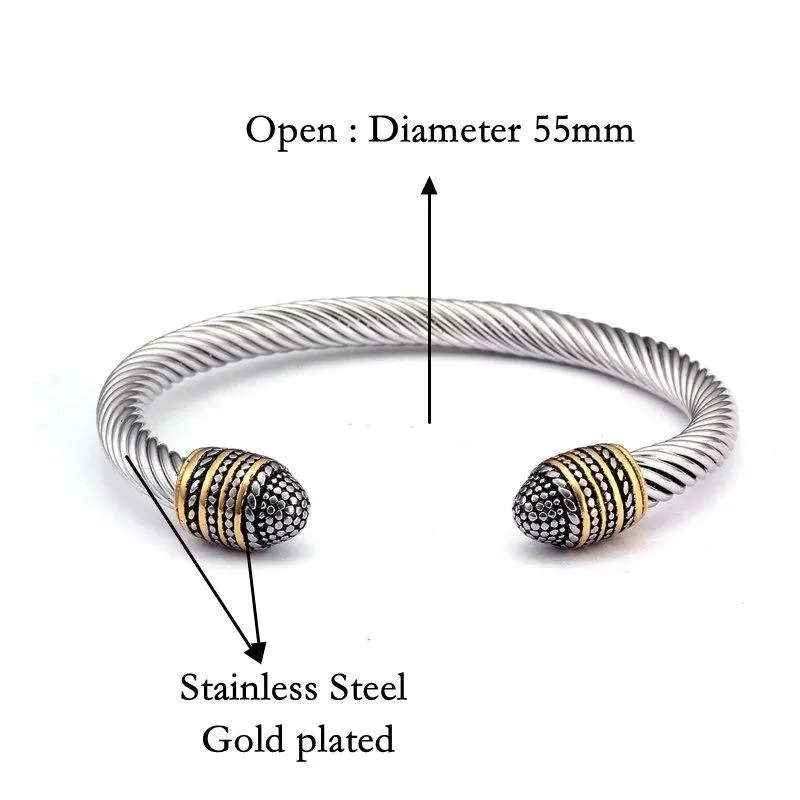 Hansel Braided Stainless Steel Bracelet