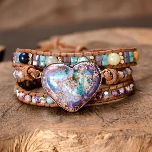 Healing Jasper Love Wrap Bracelet