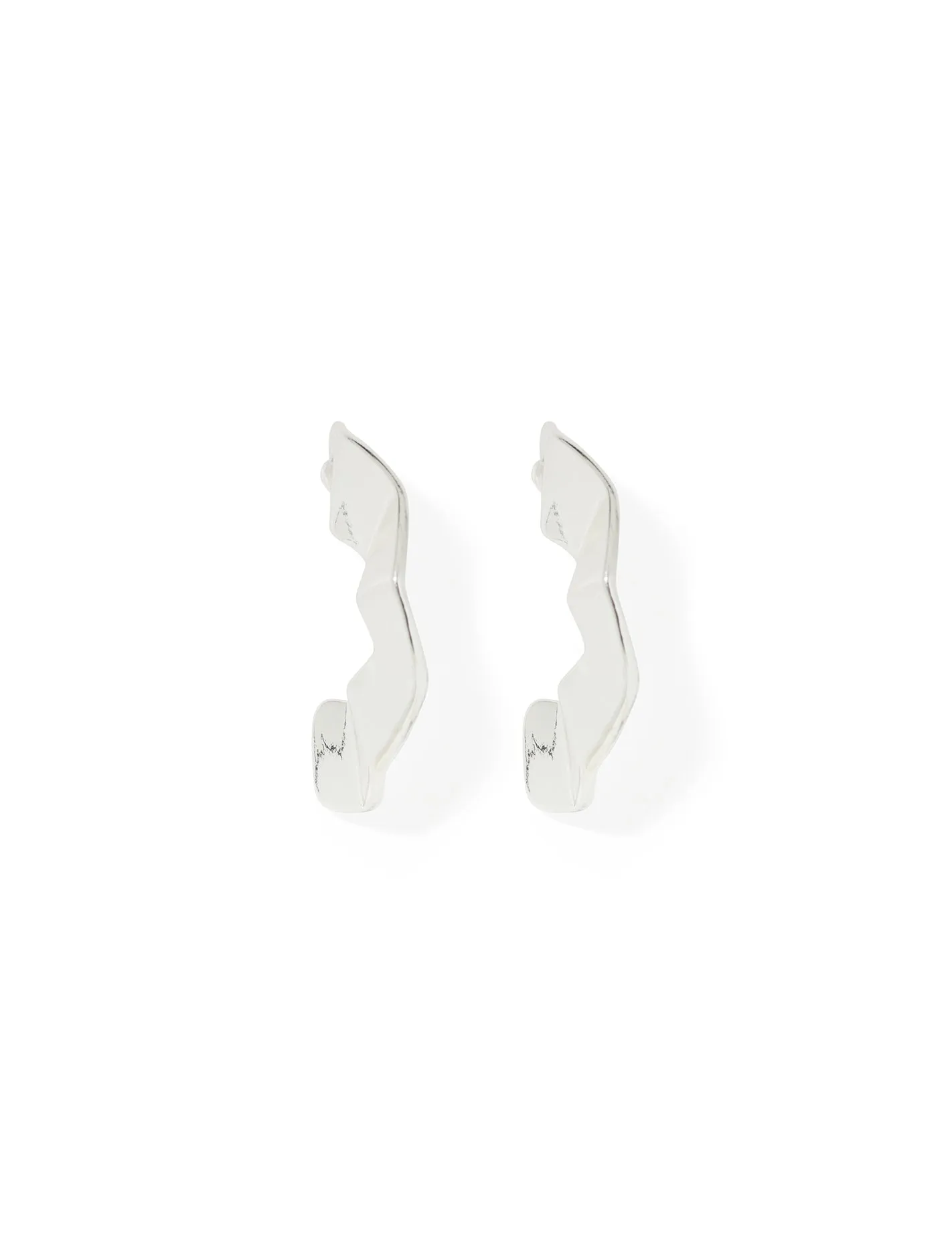 Hensley Wave Open Hoop Earrings