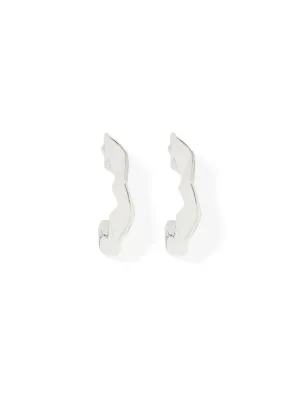 Hensley Wave Open Hoop Earrings