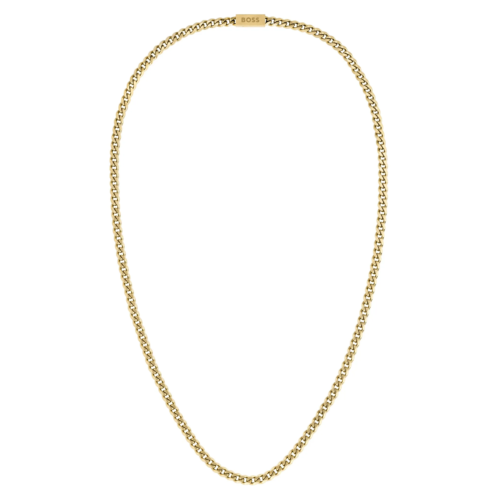 Hugo Boss Jewellery Gold Steel Men's Chain Necklace - 1580173