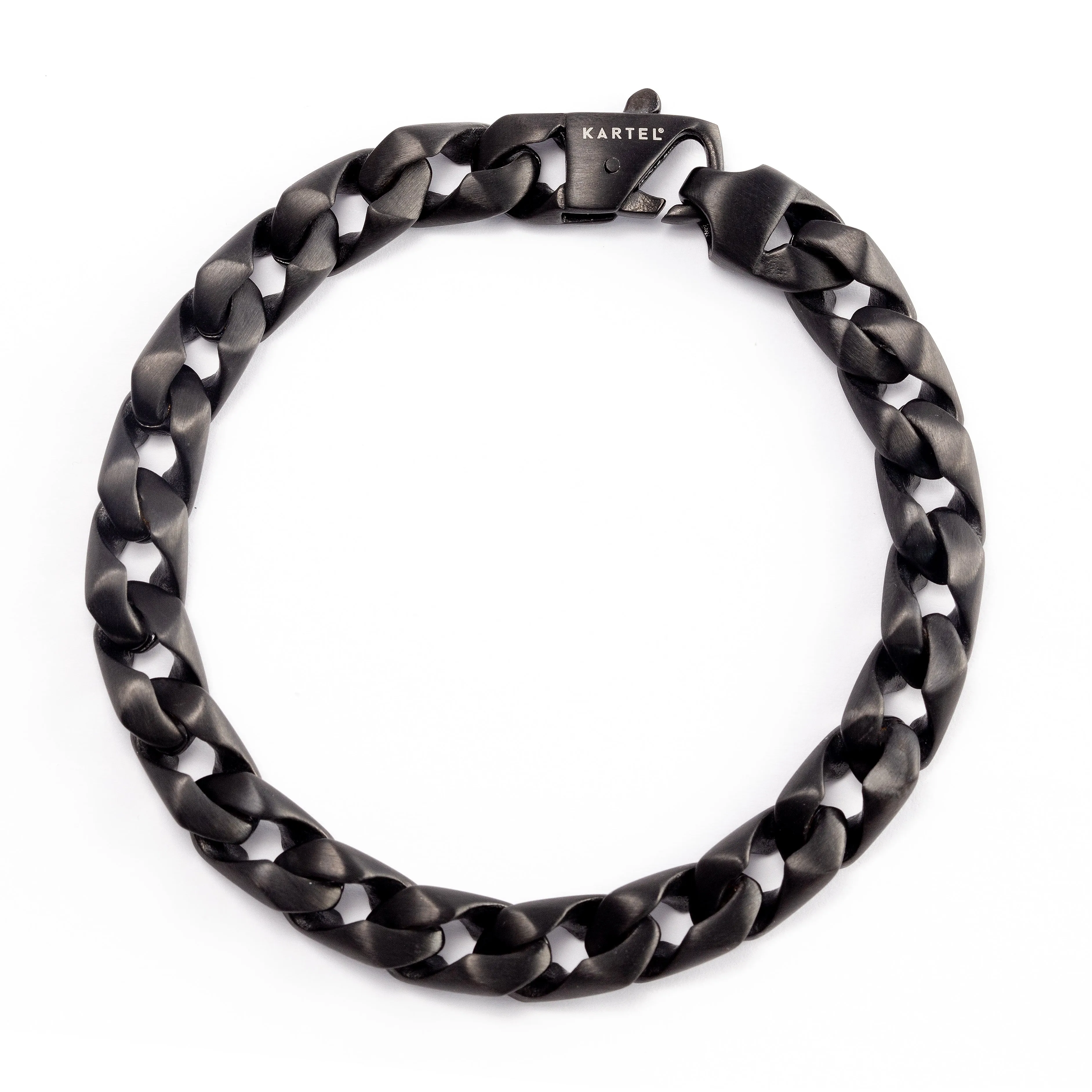 IP Black Chain Link Bracelet