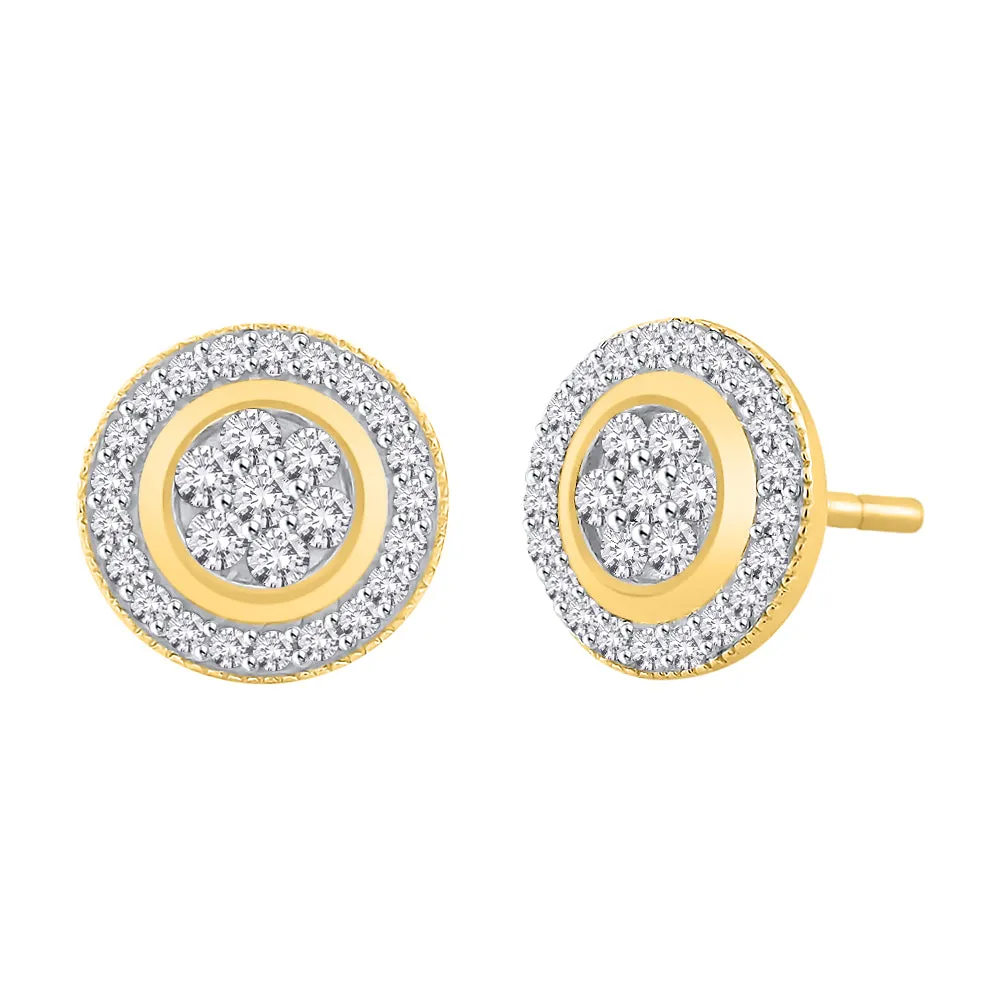 KATARINA 1/2 cttw Diamond Cluster Earrings