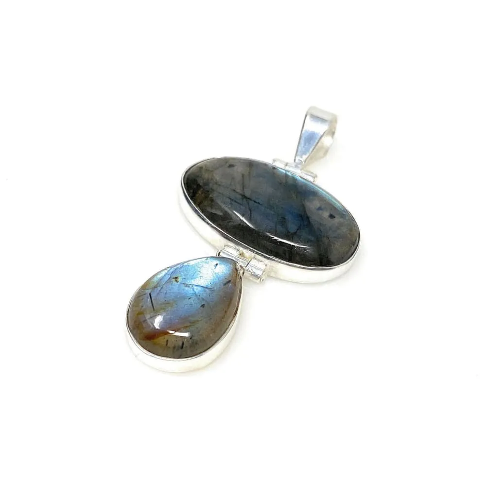 Labradorite Pendant, Gemstone Pendant, Gemstone Jewelry, Sterling