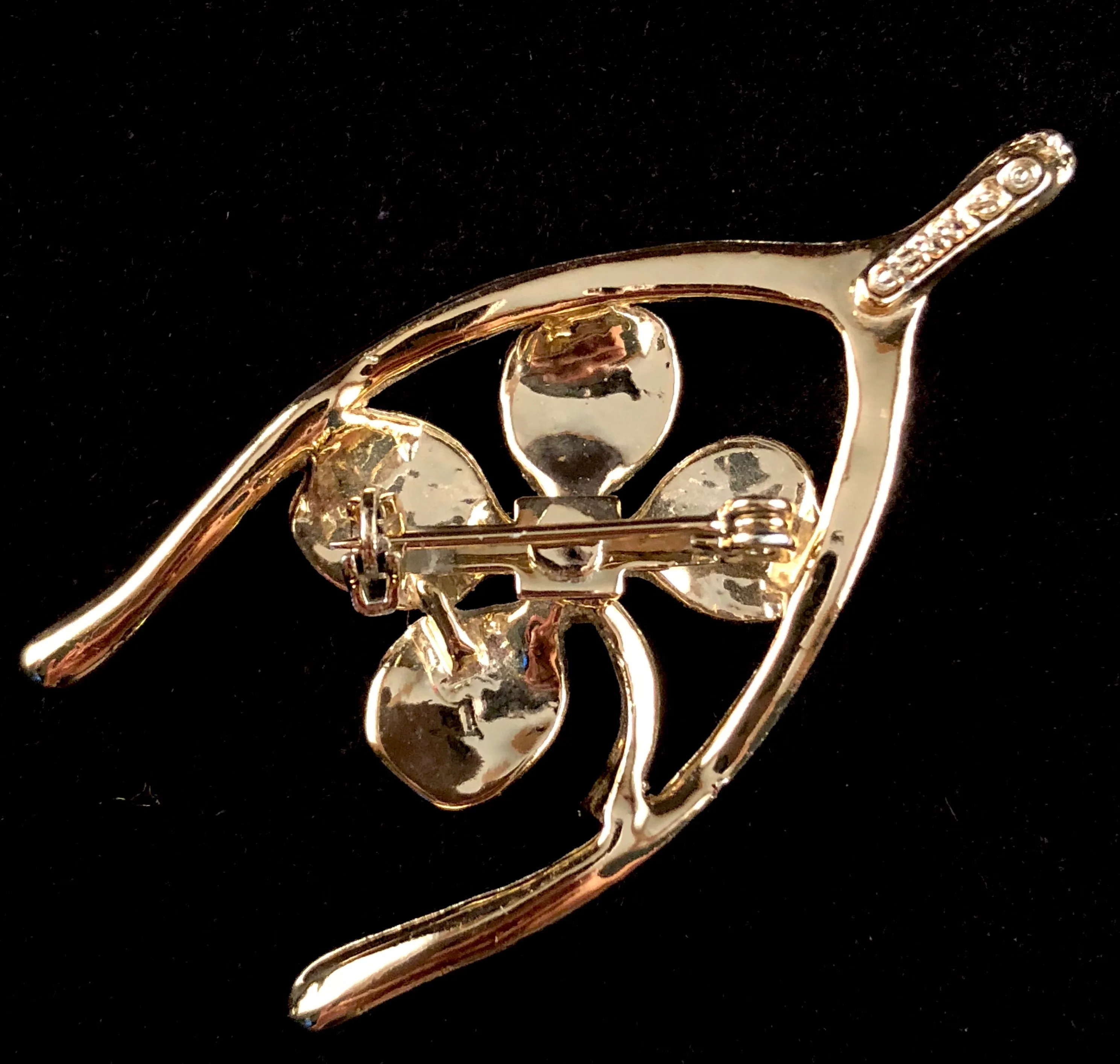 Late 70s/ Early 80s Gerry’s Lucky Wishbone Brooch