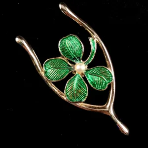 Late 70s/ Early 80s Gerry’s Lucky Wishbone Brooch