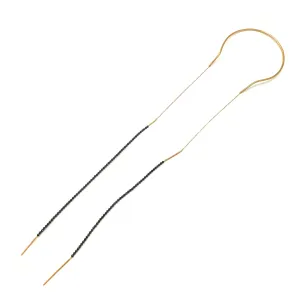 Long Spinel Golden Drape Necklace