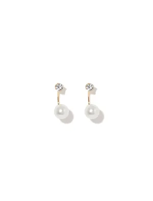 Luna Pearl Crystal Earrings