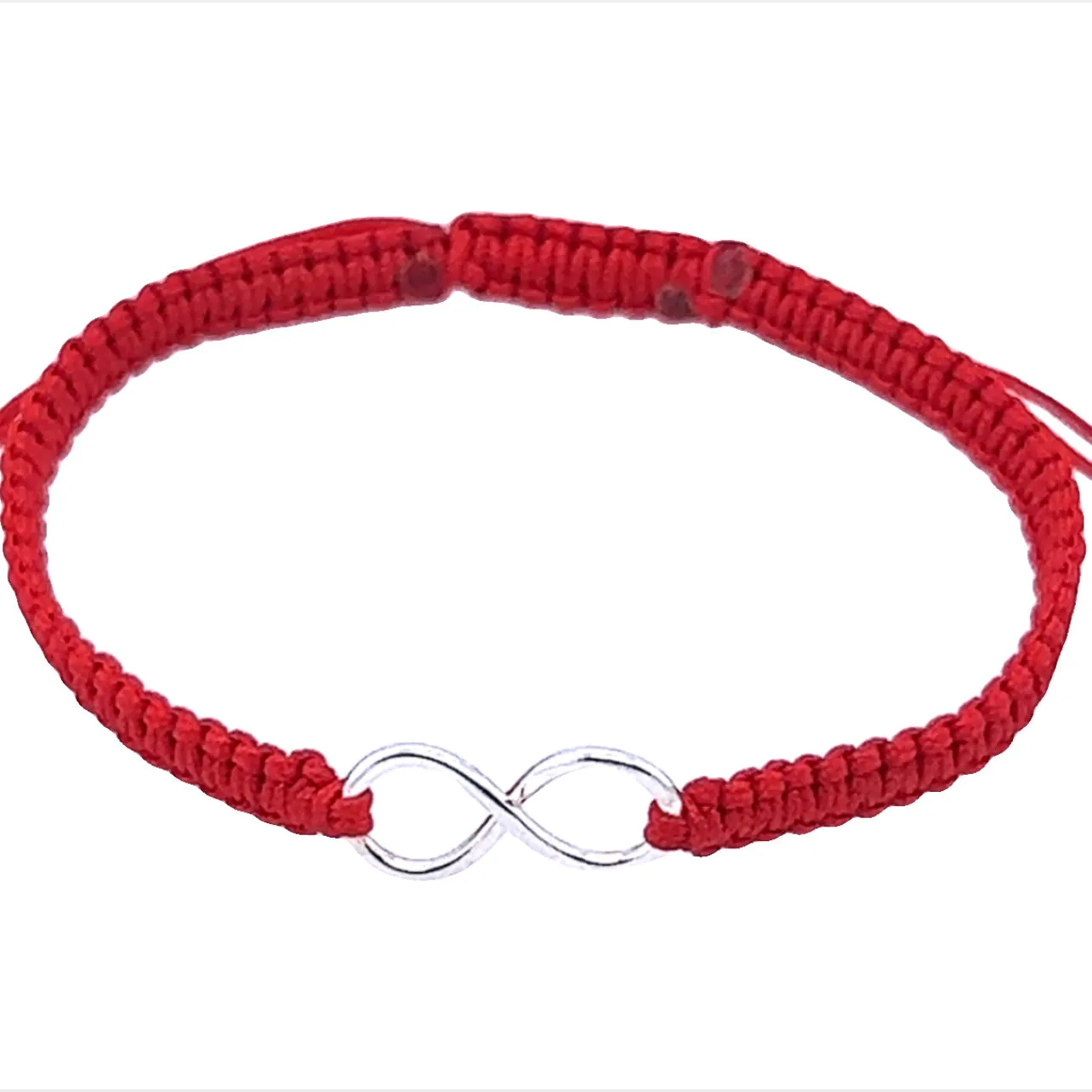 M91 Infinity Woven Red Bracelet