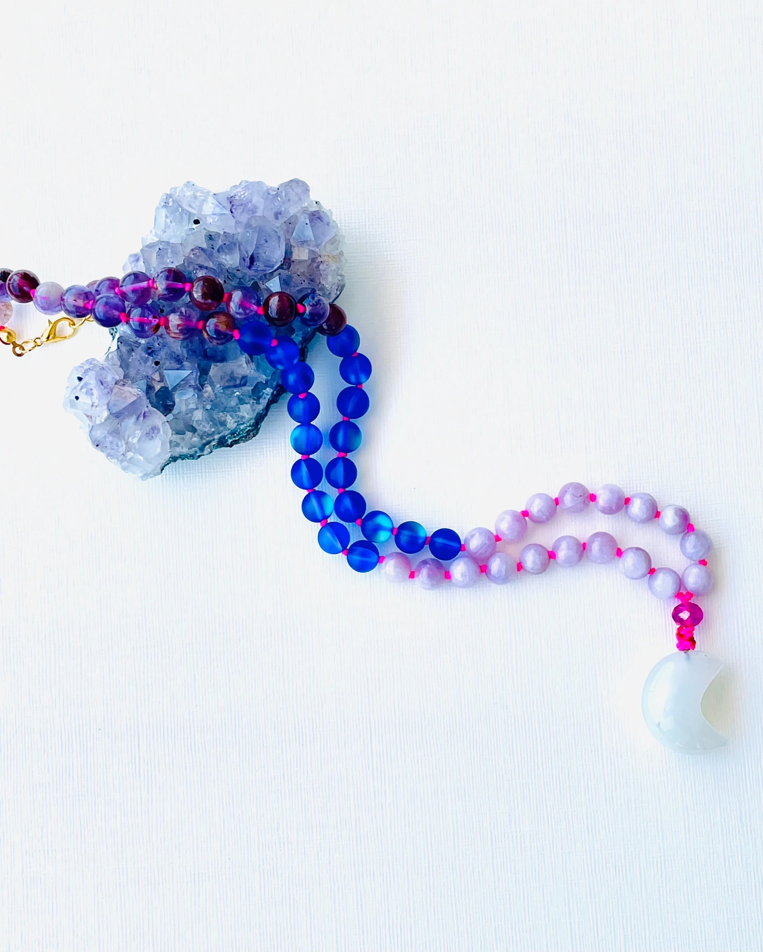 Magic Moon Half Mala Necklace