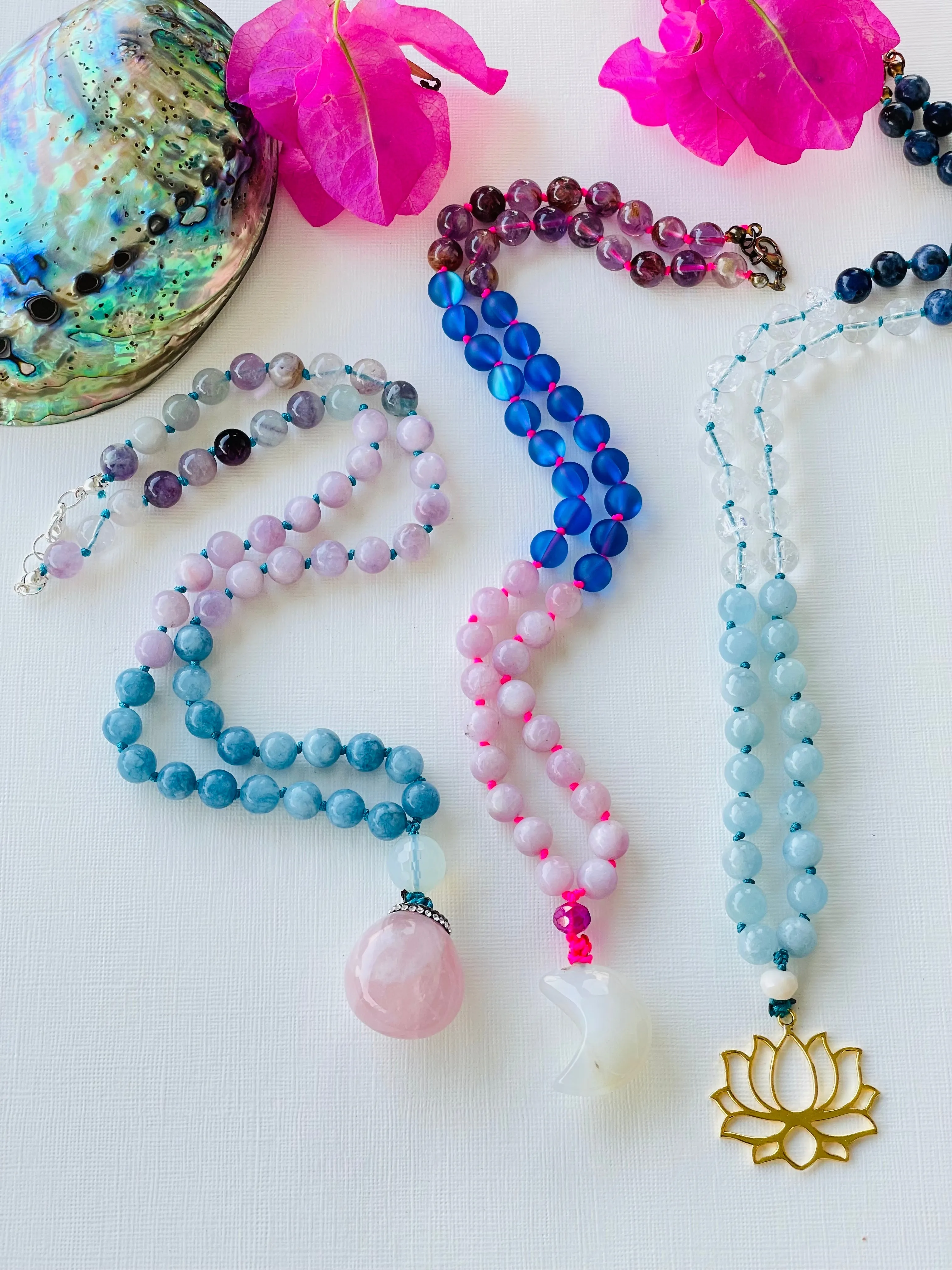 Magic Moon Half Mala Necklace