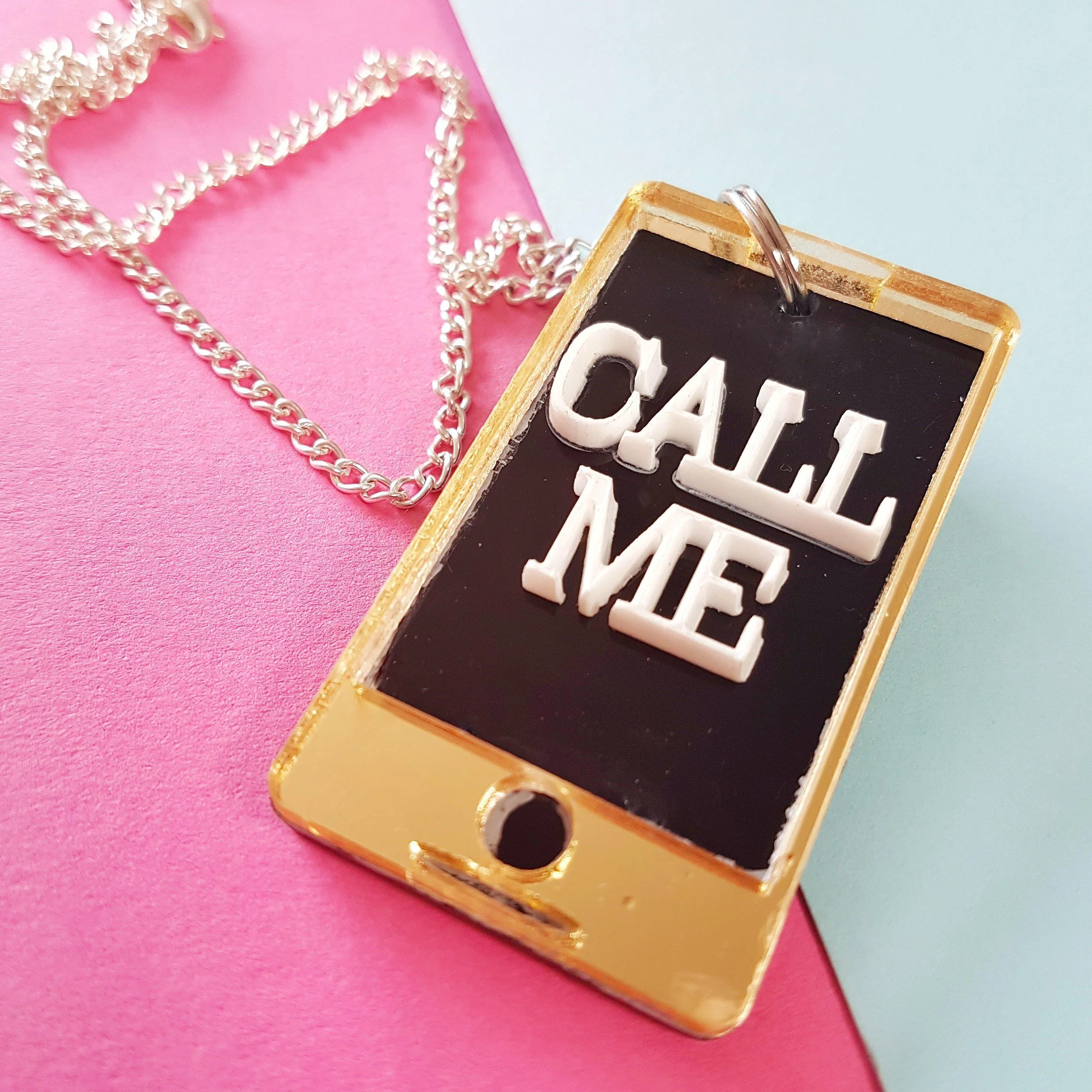 Minature Mobile Phone Statement Necklace