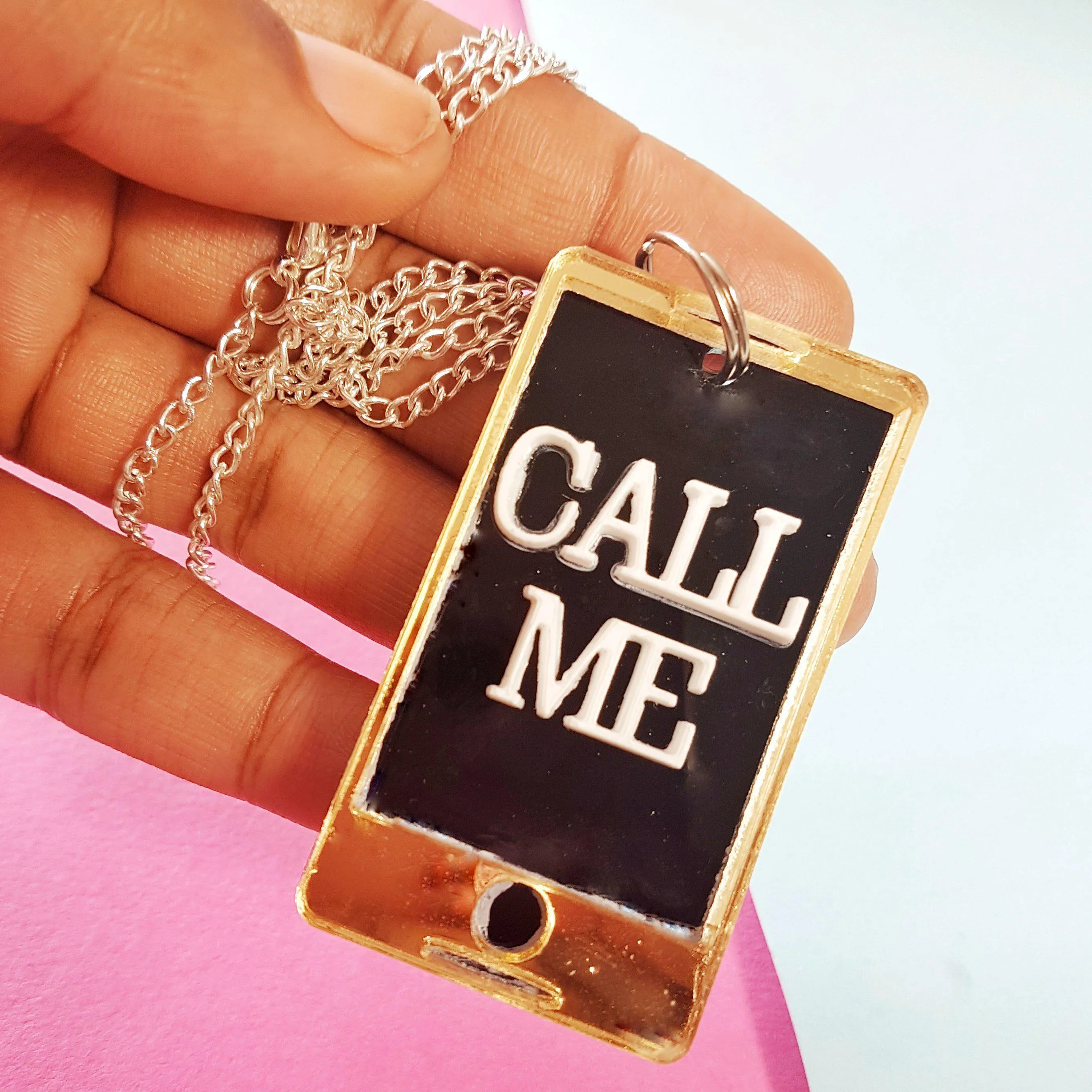 Minature Mobile Phone Statement Necklace