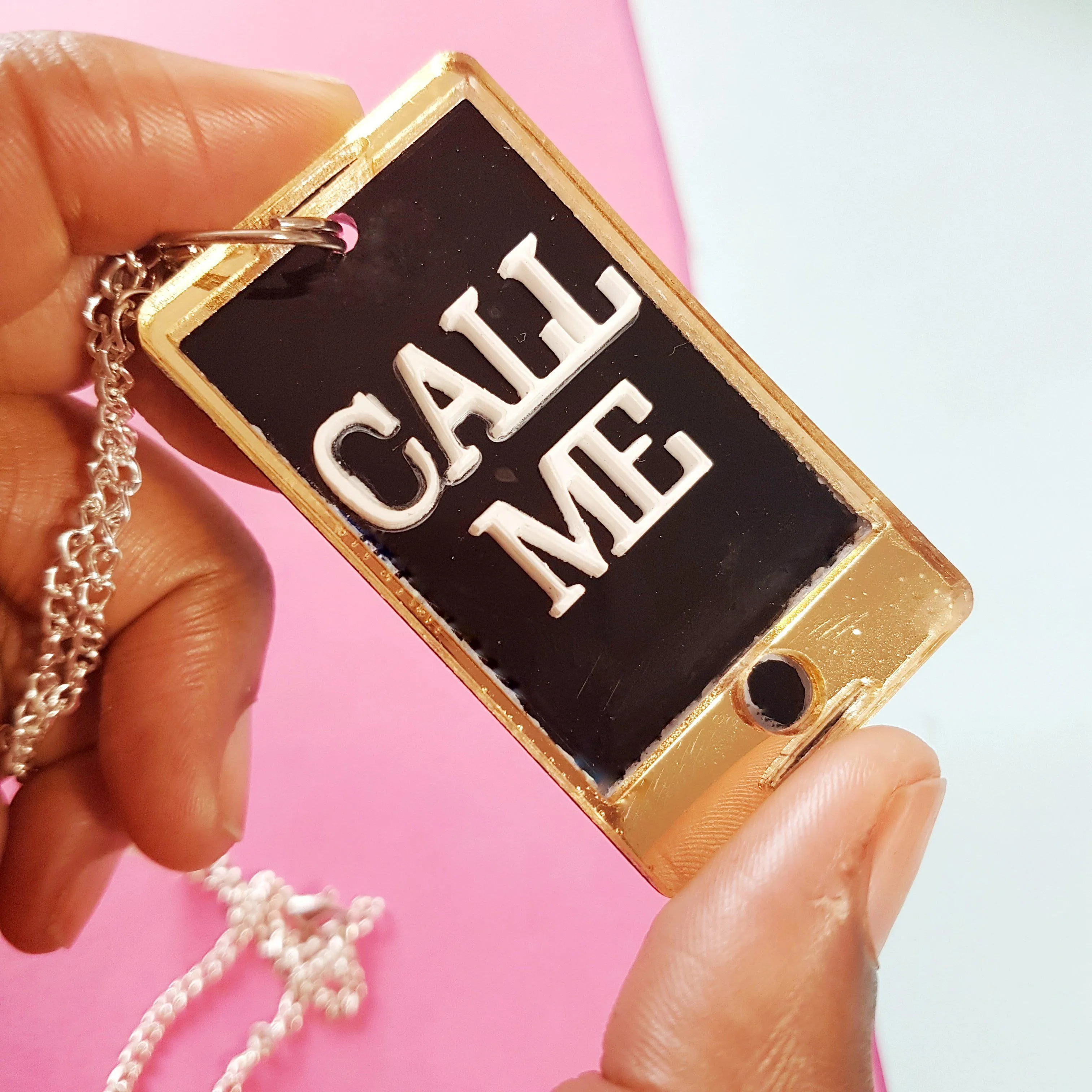 Minature Mobile Phone Statement Necklace