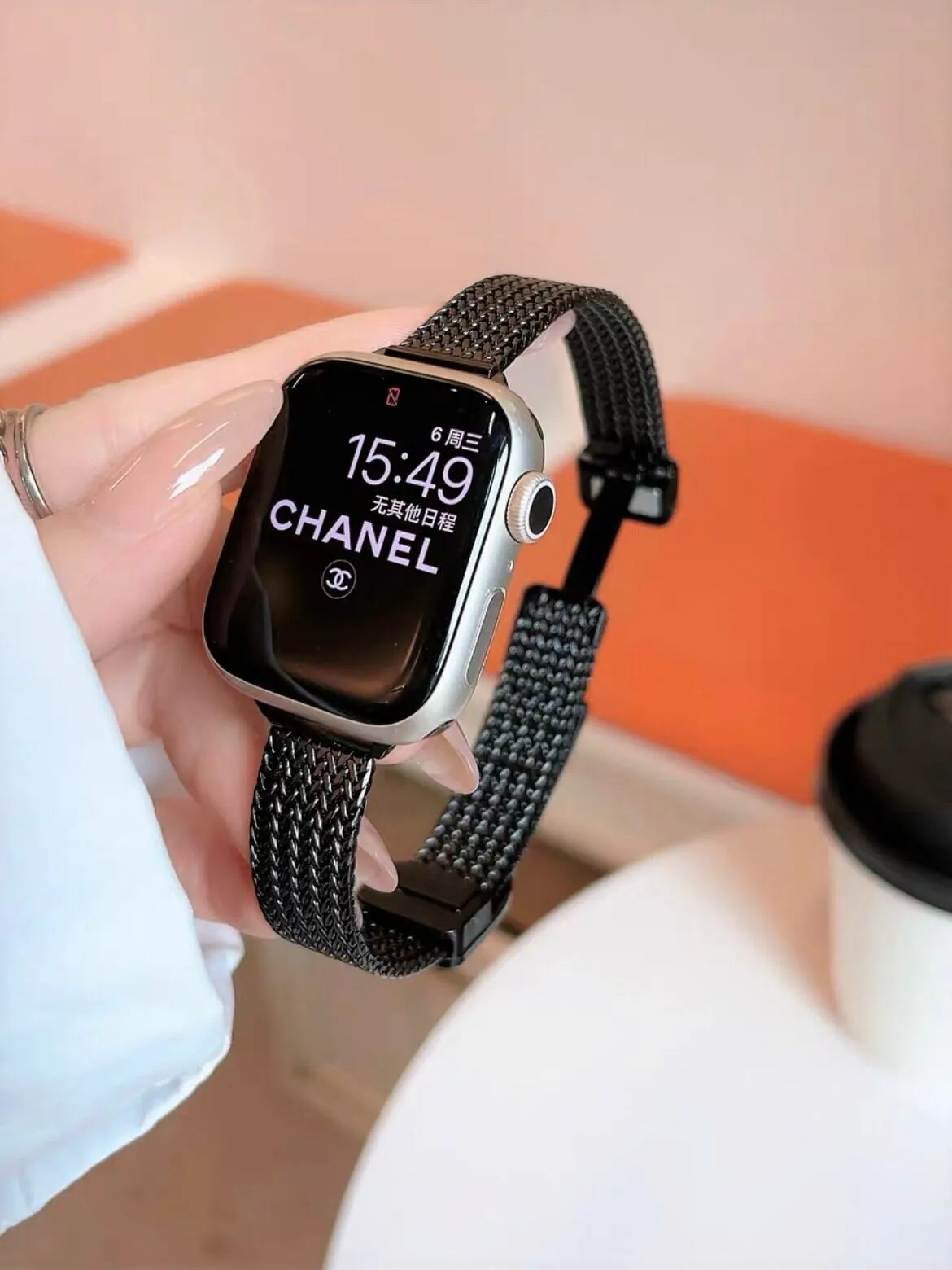 Minimalist Unisex Metal Sleek Bracelet Strap iWatch Band Series 1 2 3 4 5 6 7 8 9 Ultra Gen 38mm 40mm 41mm 42mm 44mm 45mm 49mm Apple Watch