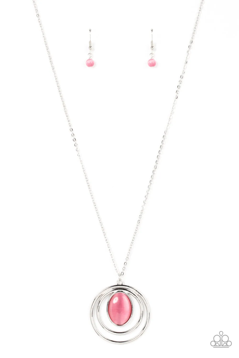 Open Door Jewelry - Epicenter of Elegance - Pink Necklace - Paparazzi Accessories