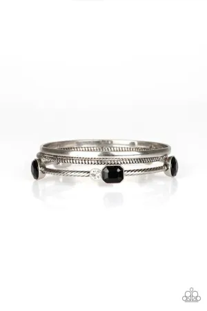 Paparazzi Bracelet ~ City Slicker Sleek - Black