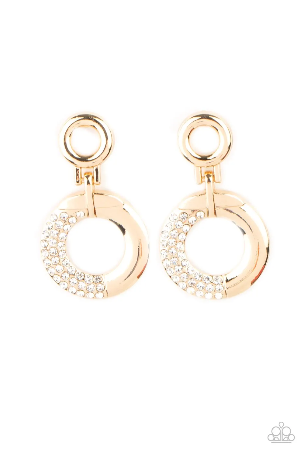 Paparazzi Modern Motivation - Gold Post Earring