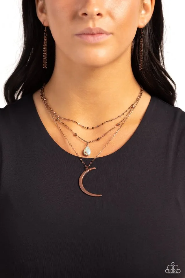 Paparazzi Necklace ~ Lunar Landslide - Copper